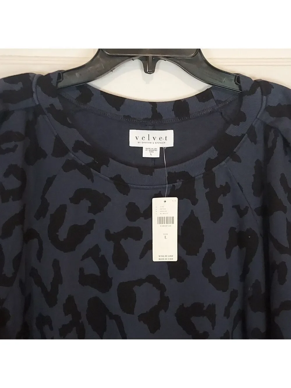 Velvet Graham Spencer Leopard Puff Sleeve Tunic Dress - Picture 5 of 12